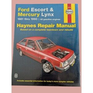 Ford Escort Mercury Lynx  1981 -1990 Repair Manual Haynes 36016 Complete Teardow